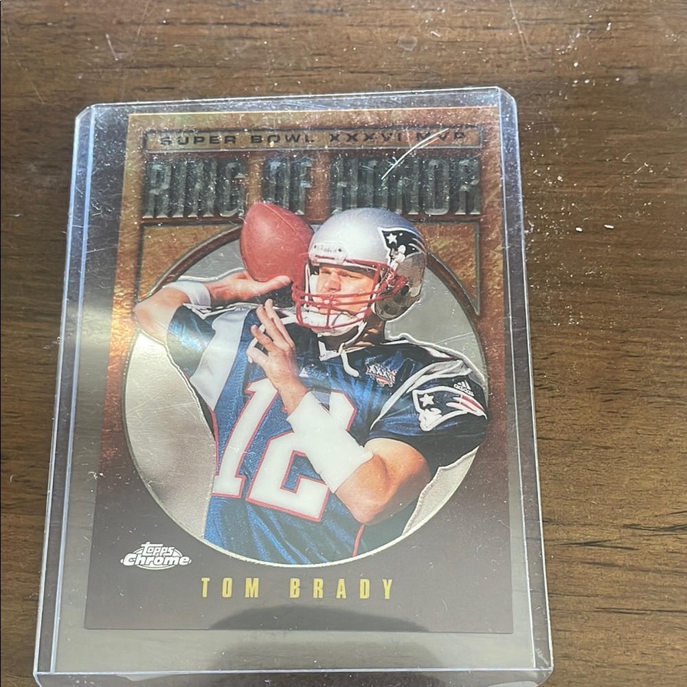 Topps Blue and Red Football Trading Card